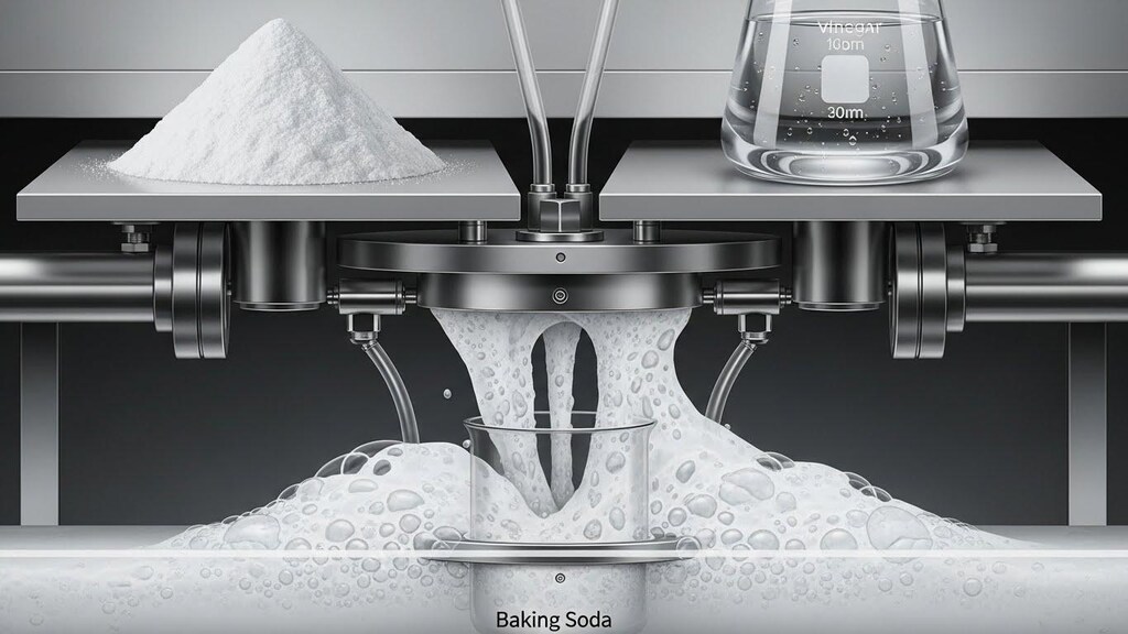 重曹と酢で合成