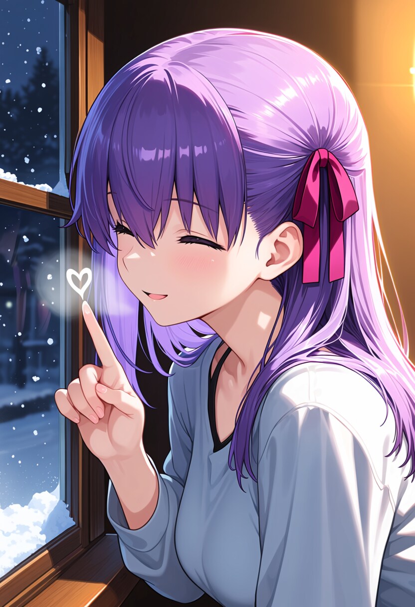 雪の日の吐息