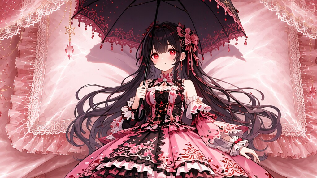 茶髪少女とドレス　その5