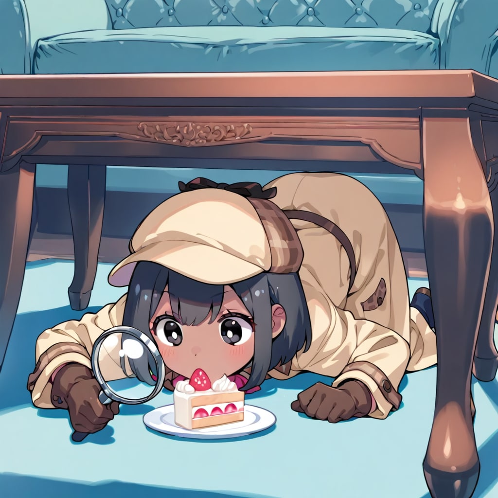 何でこんなところにケーキが。怪しい。