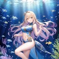 水族館とチャイナドレスの女の子です 2枚目