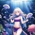 水族館とチャイナドレスの女の子です 4枚目