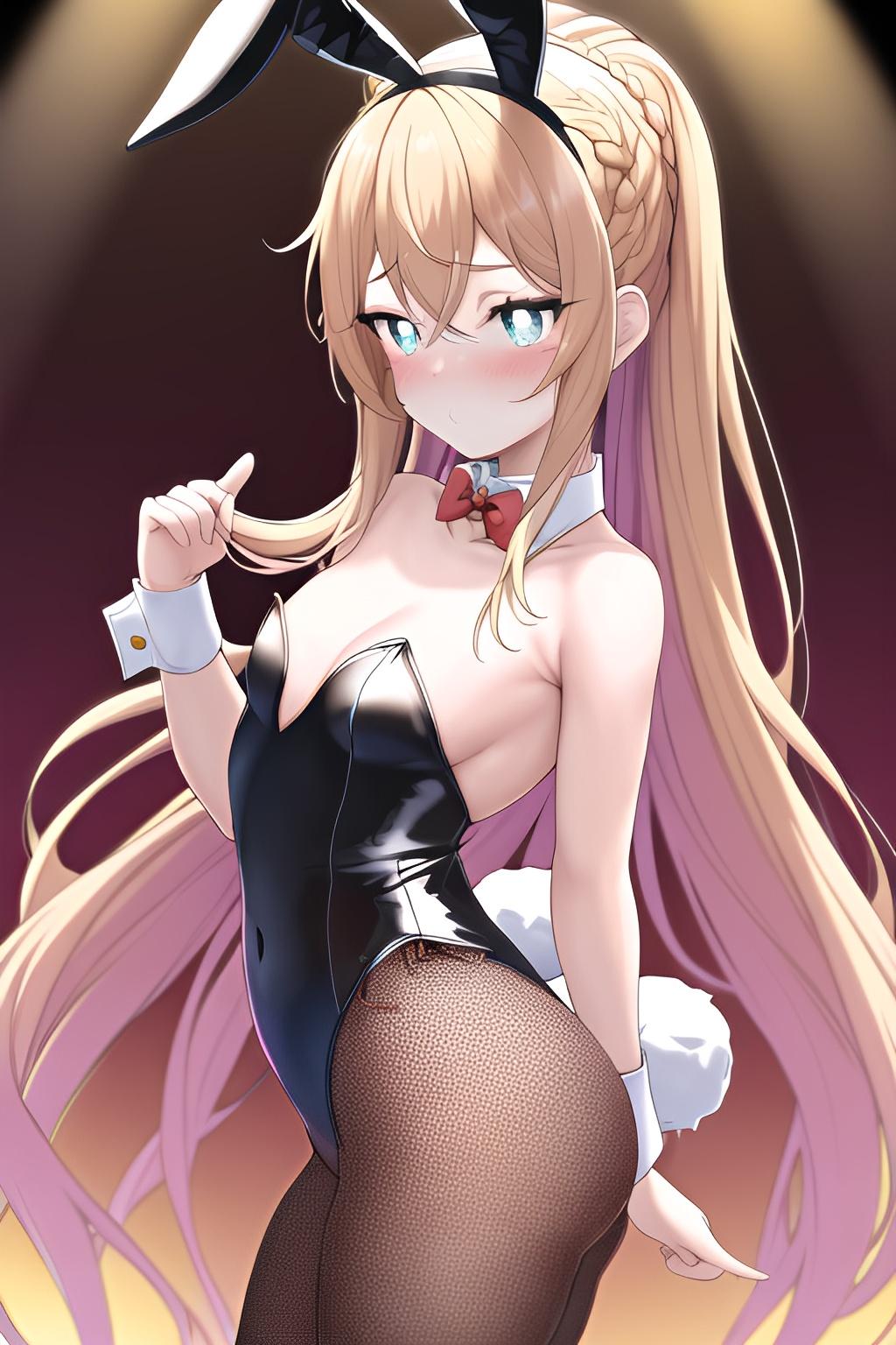 恥じらいバニーガール