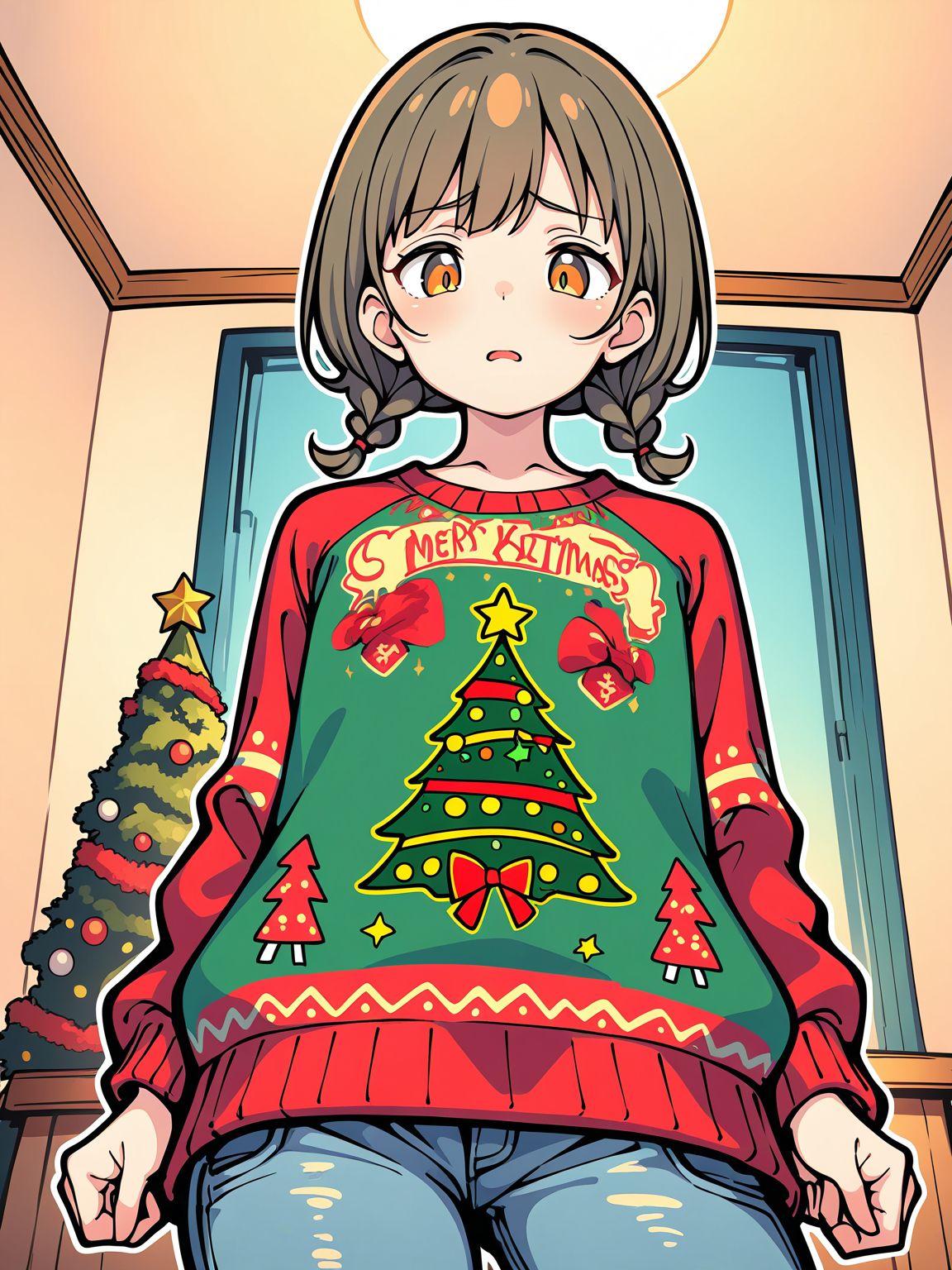 ふらっとちぇすたーず！　のアグリークリスマスセーター選手権 | の人気AIイラスト・グラビア