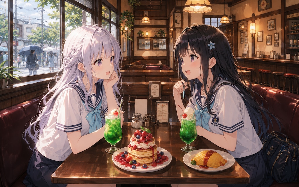 放課後、レトロ喫茶店で