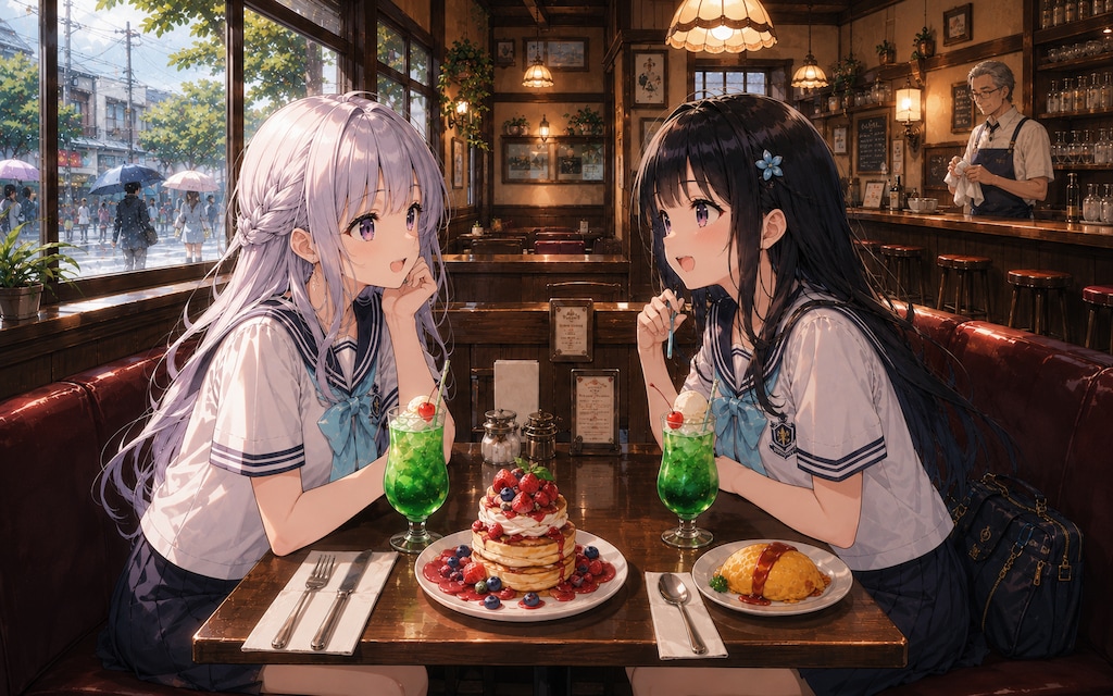 放課後、レトロ喫茶店で