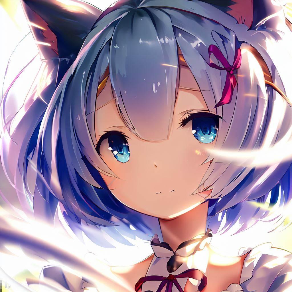猫耳を付けたレム