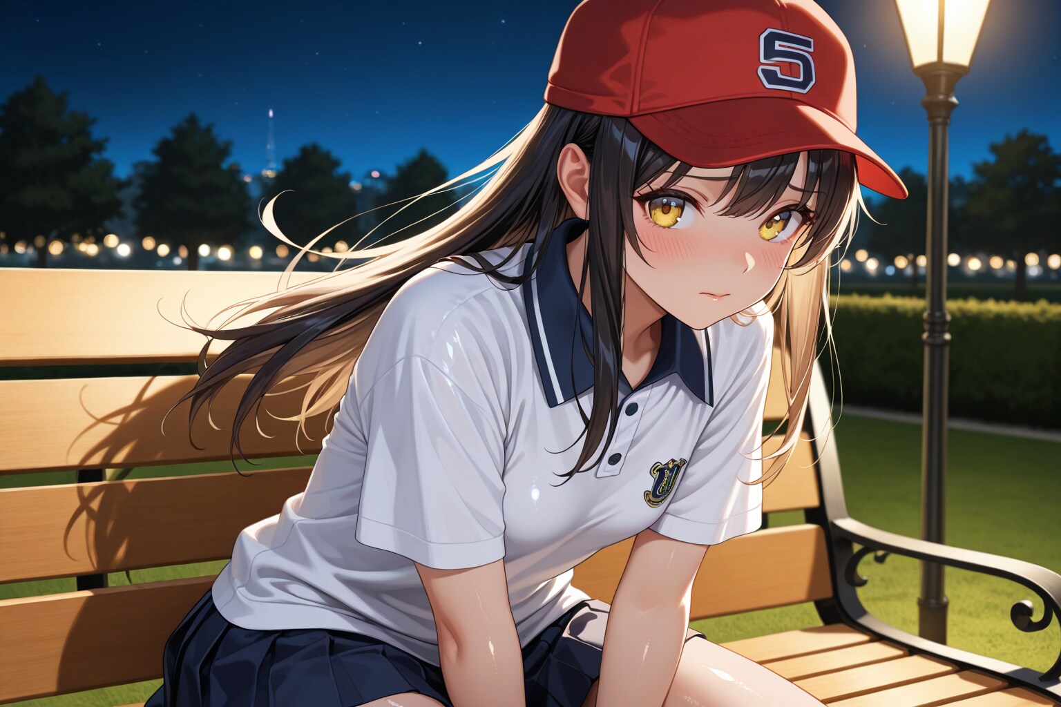 好きな球団が負けて悲しい野球女子ちゃん