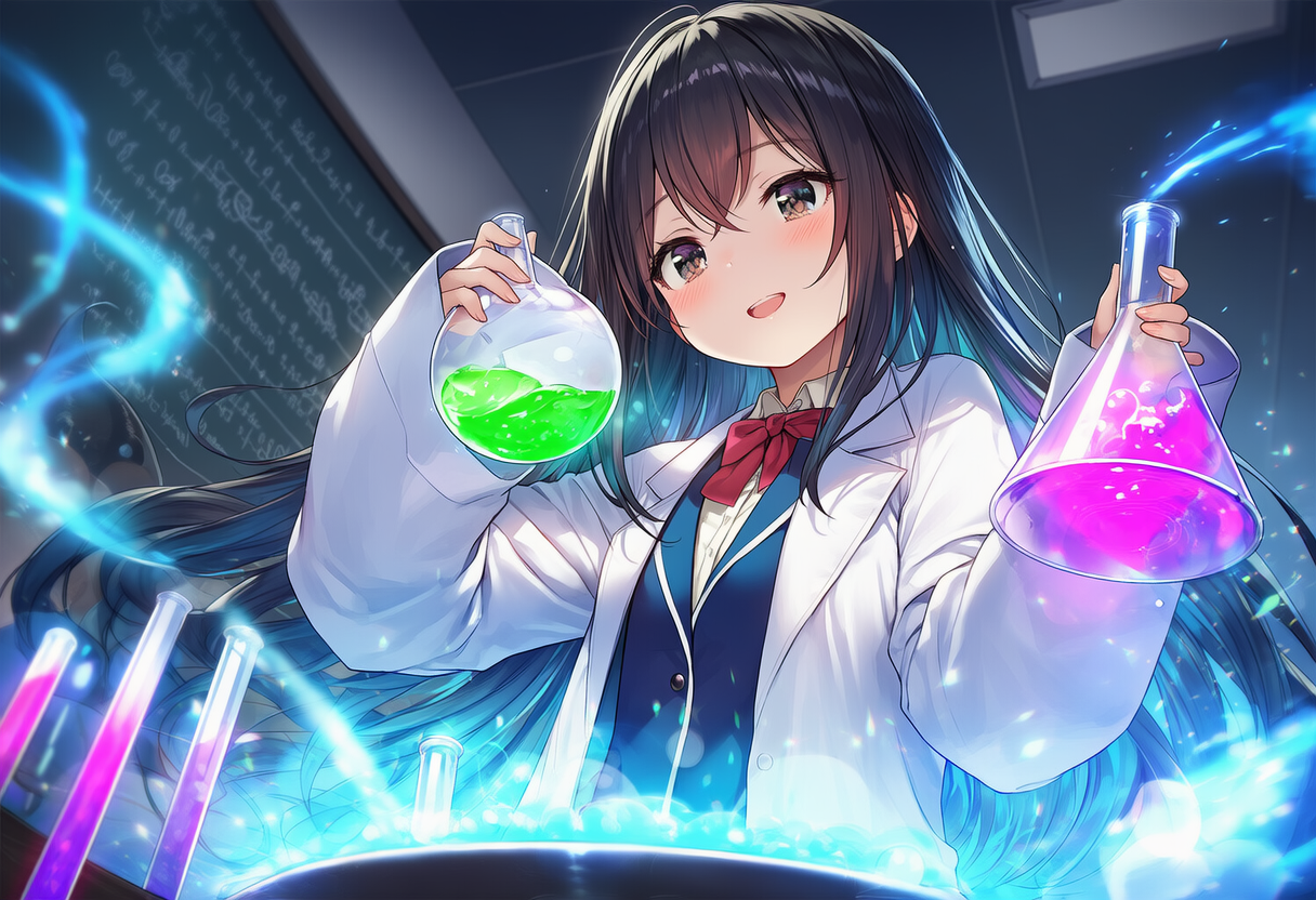 女子高生の体験入部　科学部編 | の人気AIイラスト・グラビア