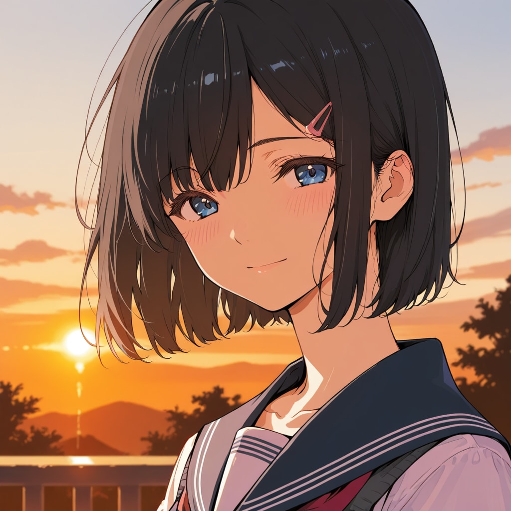 黄昏の女子