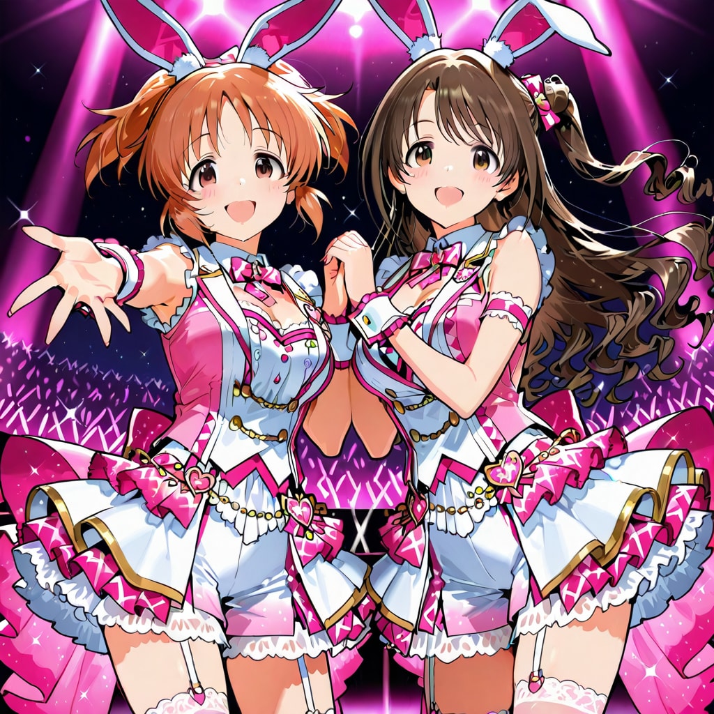 島村卯月&安部菜々 | の人気AIイラスト・グラビア