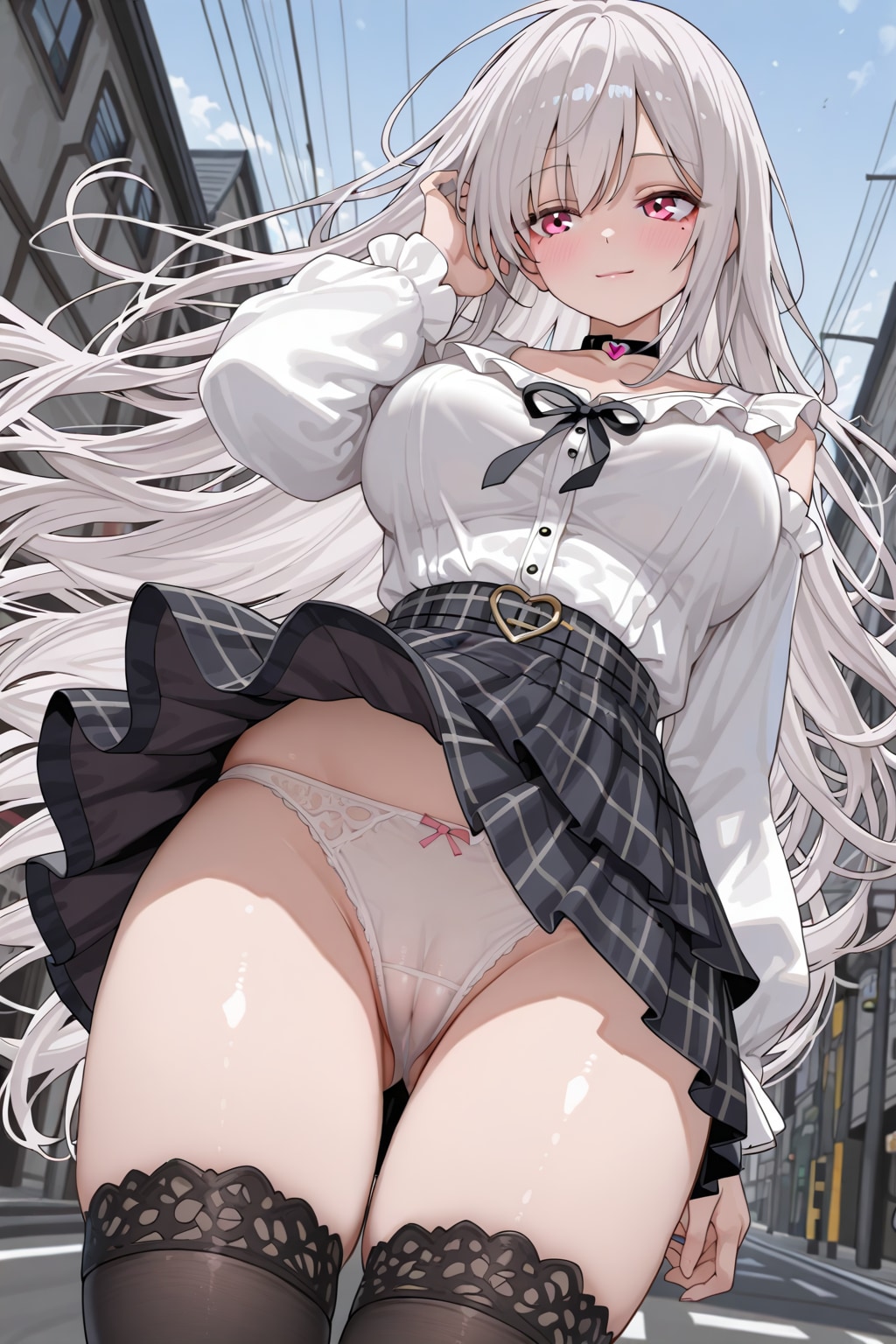 作者猫目線の銀髪の子