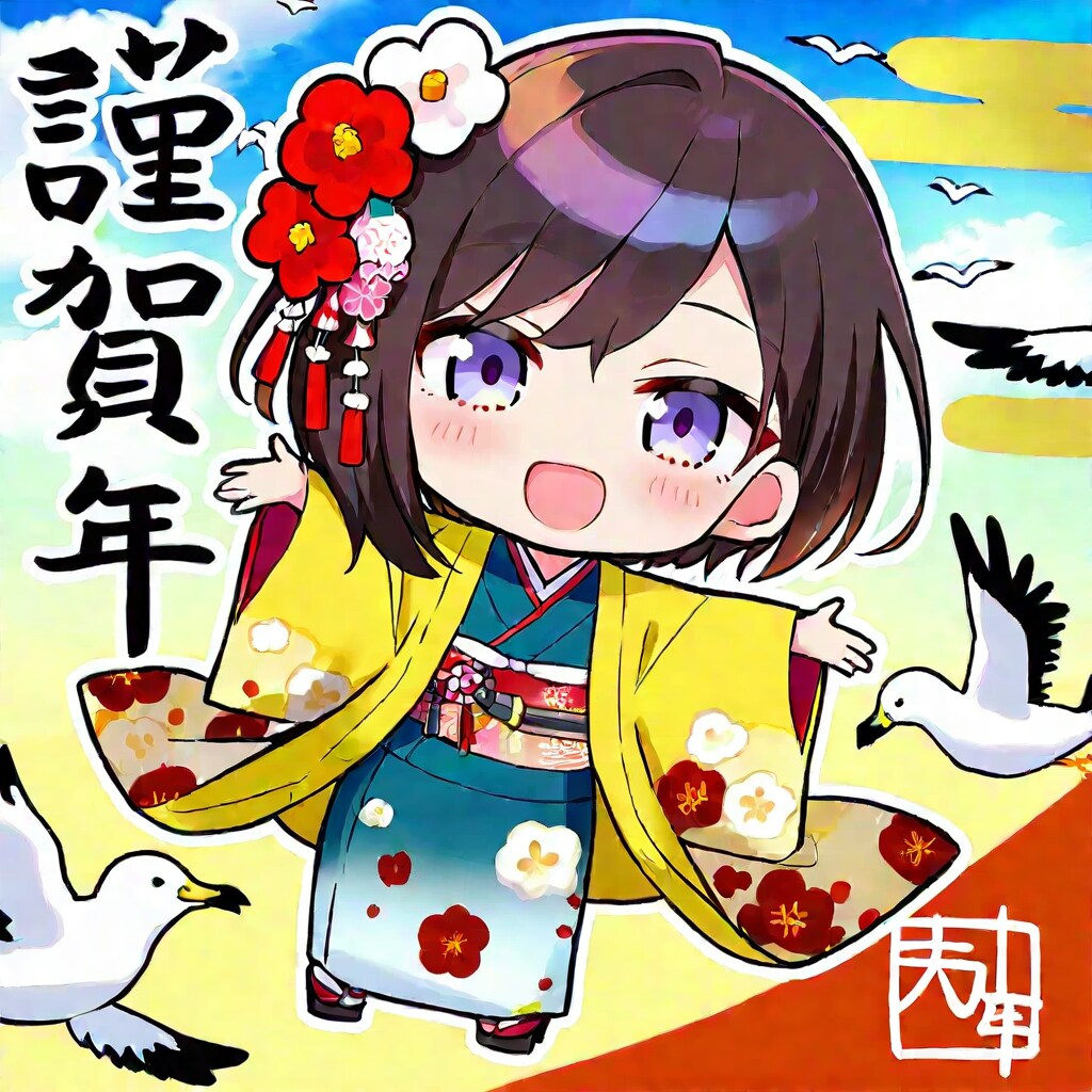 まだまだ正月気分 | の人気AIイラスト・グラビア