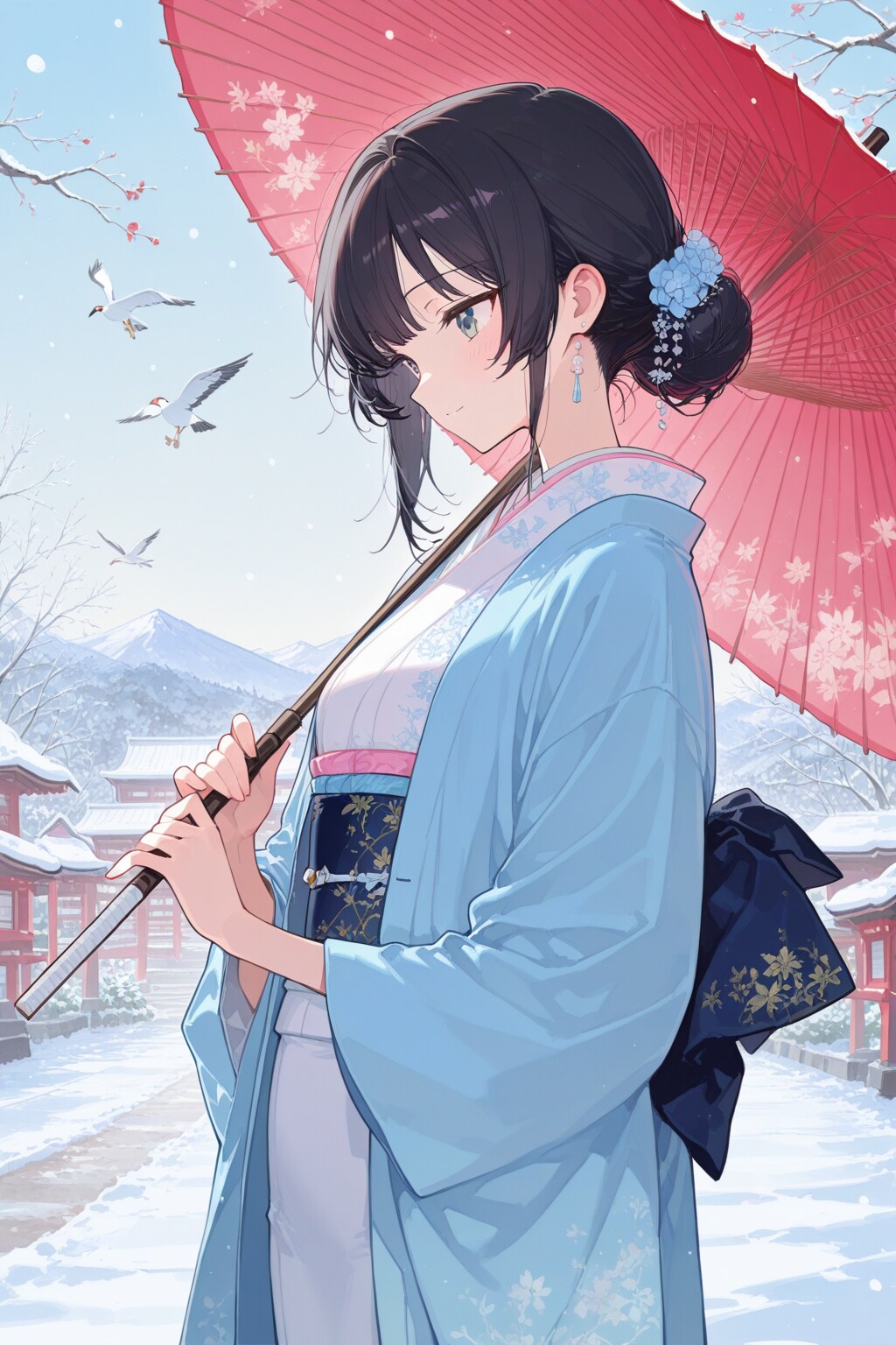 和傘の女性 | の人気AIイラスト・グラビア