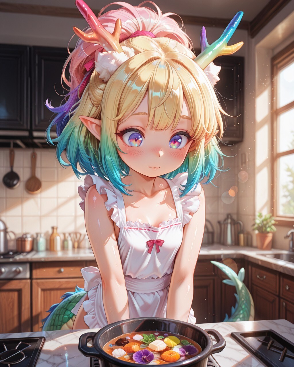 3枚）料理する竜人さん