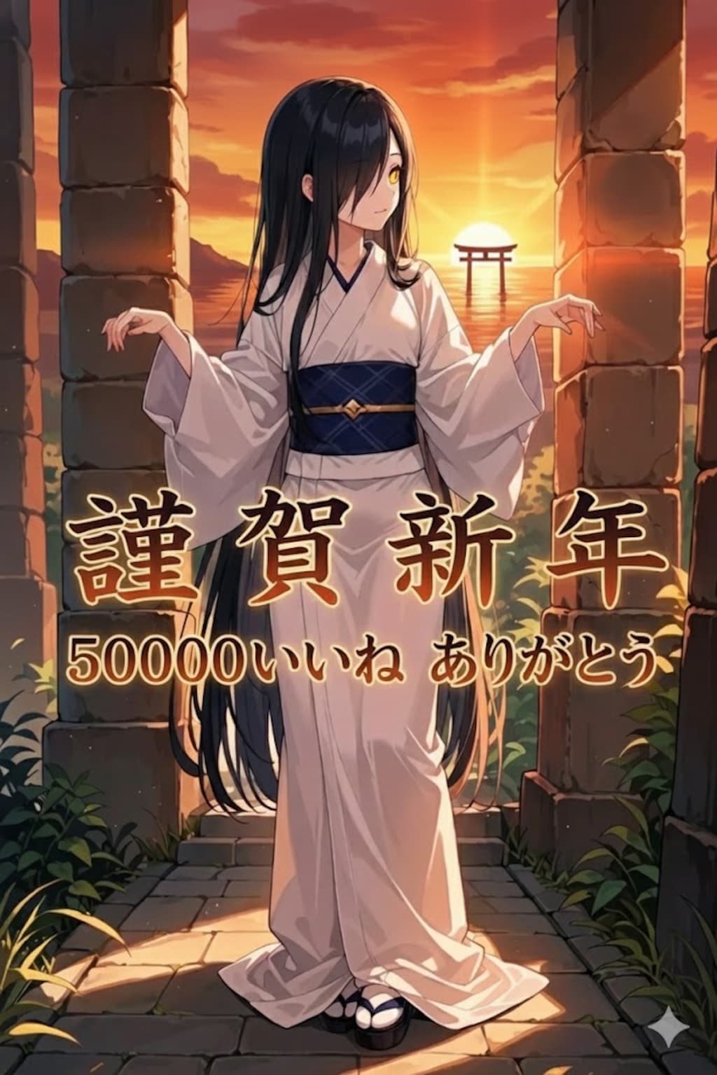 謹賀新年50000いいねありがとう