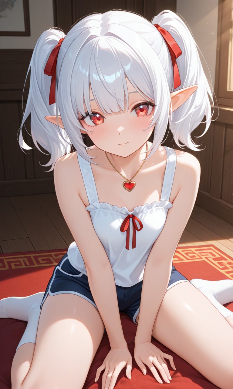 4、部屋着のシロネさん
