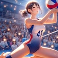 バレーボール女子2(ImageCreator) 9枚目