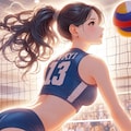 バレーボール女子2(ImageCreator) 7枚目