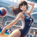 バレーボール女子2(ImageCreator) 8枚目