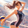 バレーボール女子2(ImageCreator) 5枚目