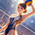 バレーボール女子2(ImageCreator) 2枚目