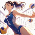 バレーボール女子2(ImageCreator) 12枚目