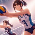 バレーボール女子2(ImageCreator) 10枚目