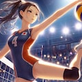 バレーボール女子2(ImageCreator) 4枚目