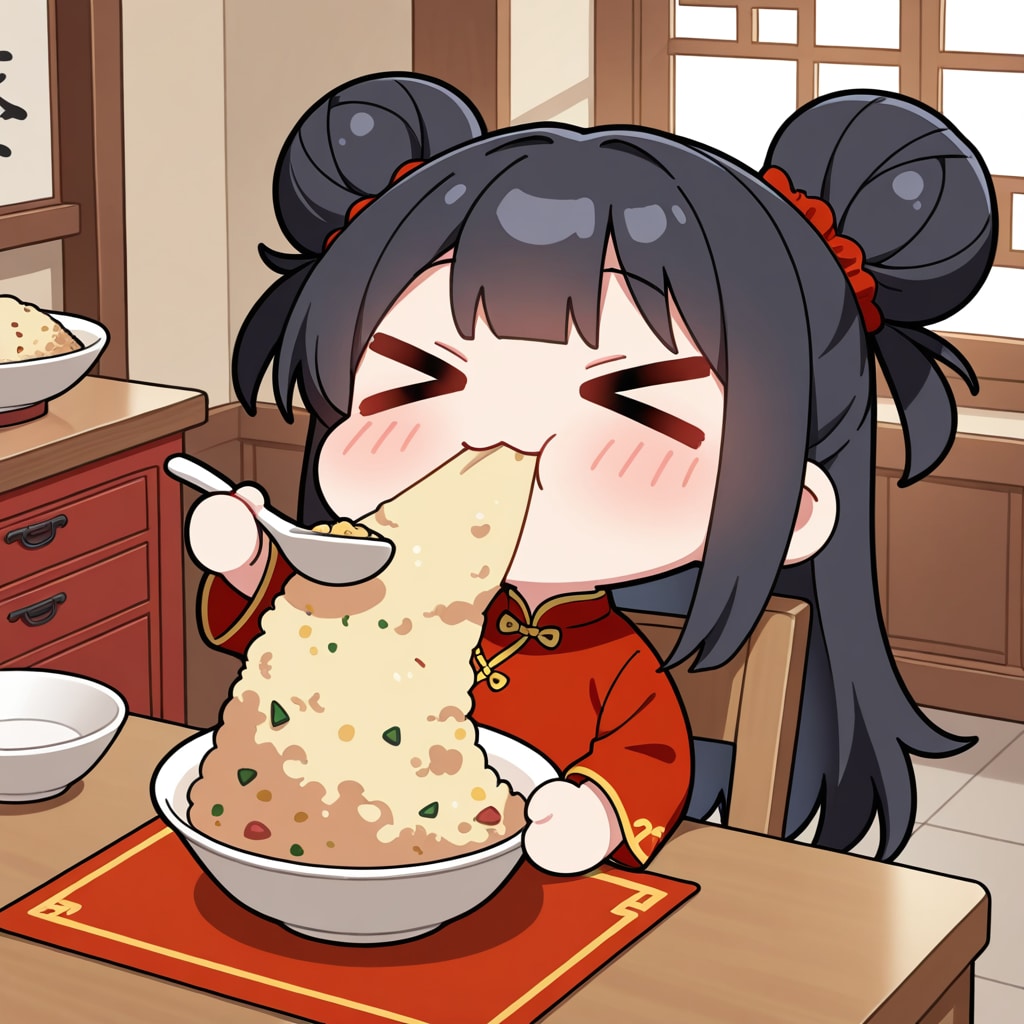 MOKAでチャーハン食べる | の人気AIイラスト・グラビア