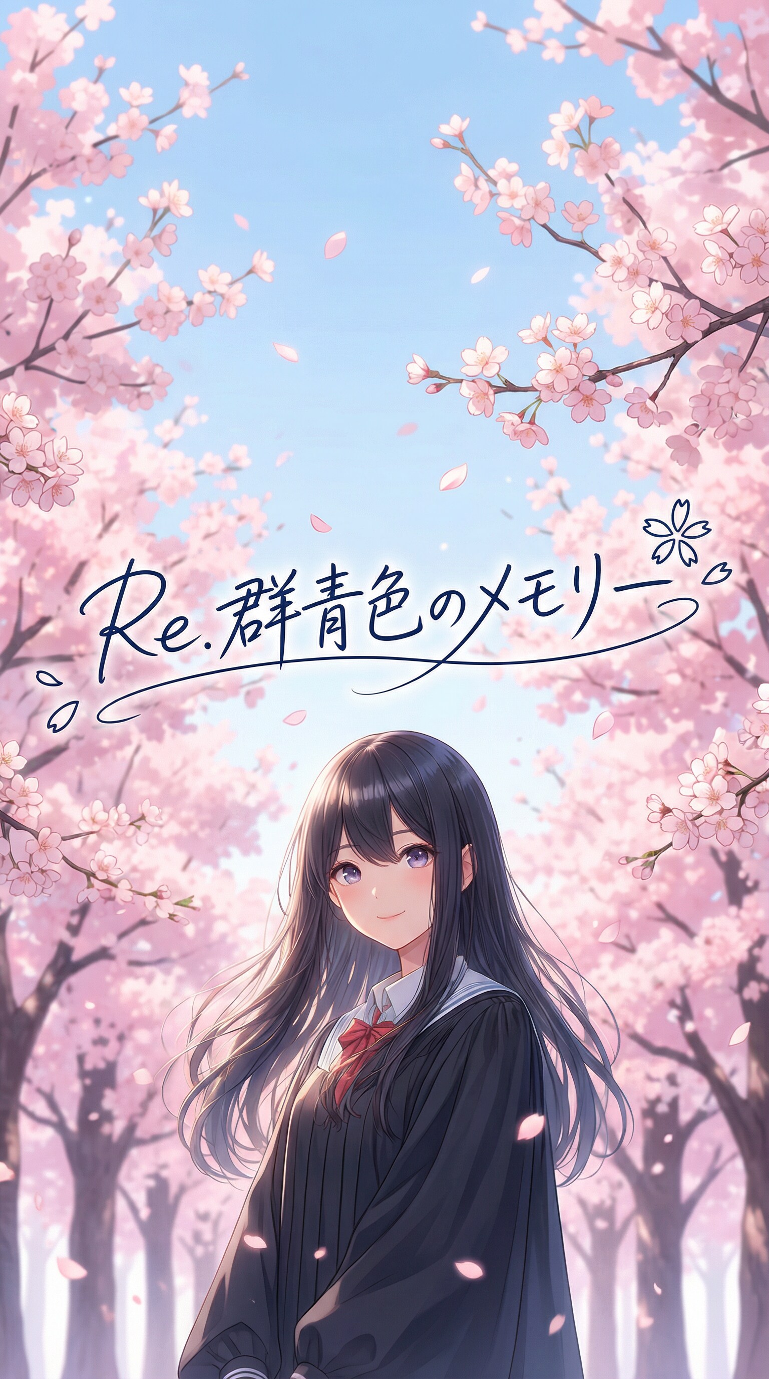 [曲付き]桜と卒業 | の人気AIイラスト・グラビア