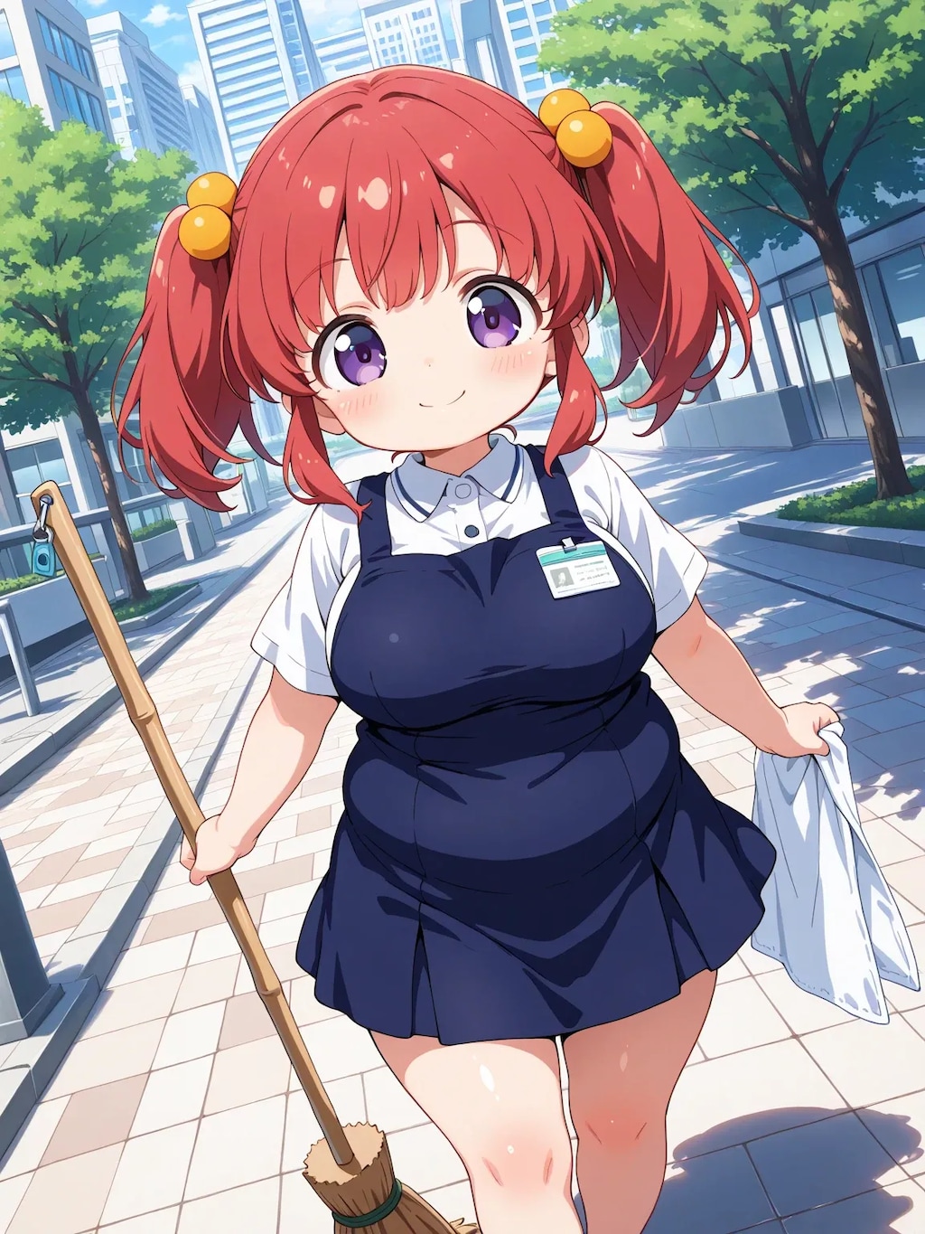 街のお掃除・めぐみちゃん