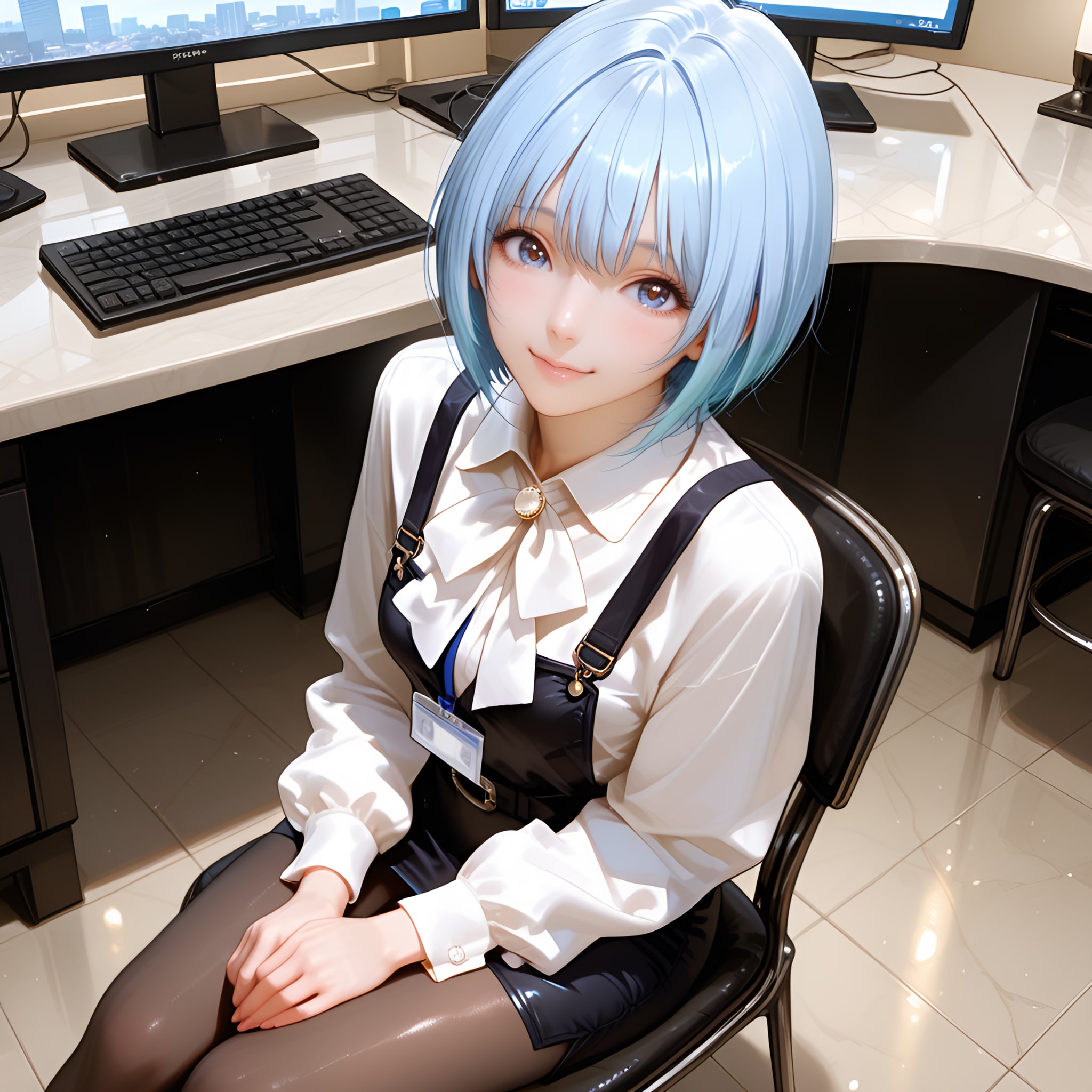 蒼井 空（AoiSora）一緒にお仕事、頑張ろうね！ | の人気AIイラスト・グラビア