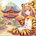 トラのきぐるみ 3枚目
