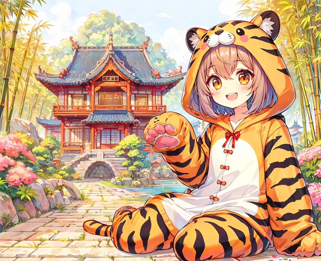 トラのきぐるみ