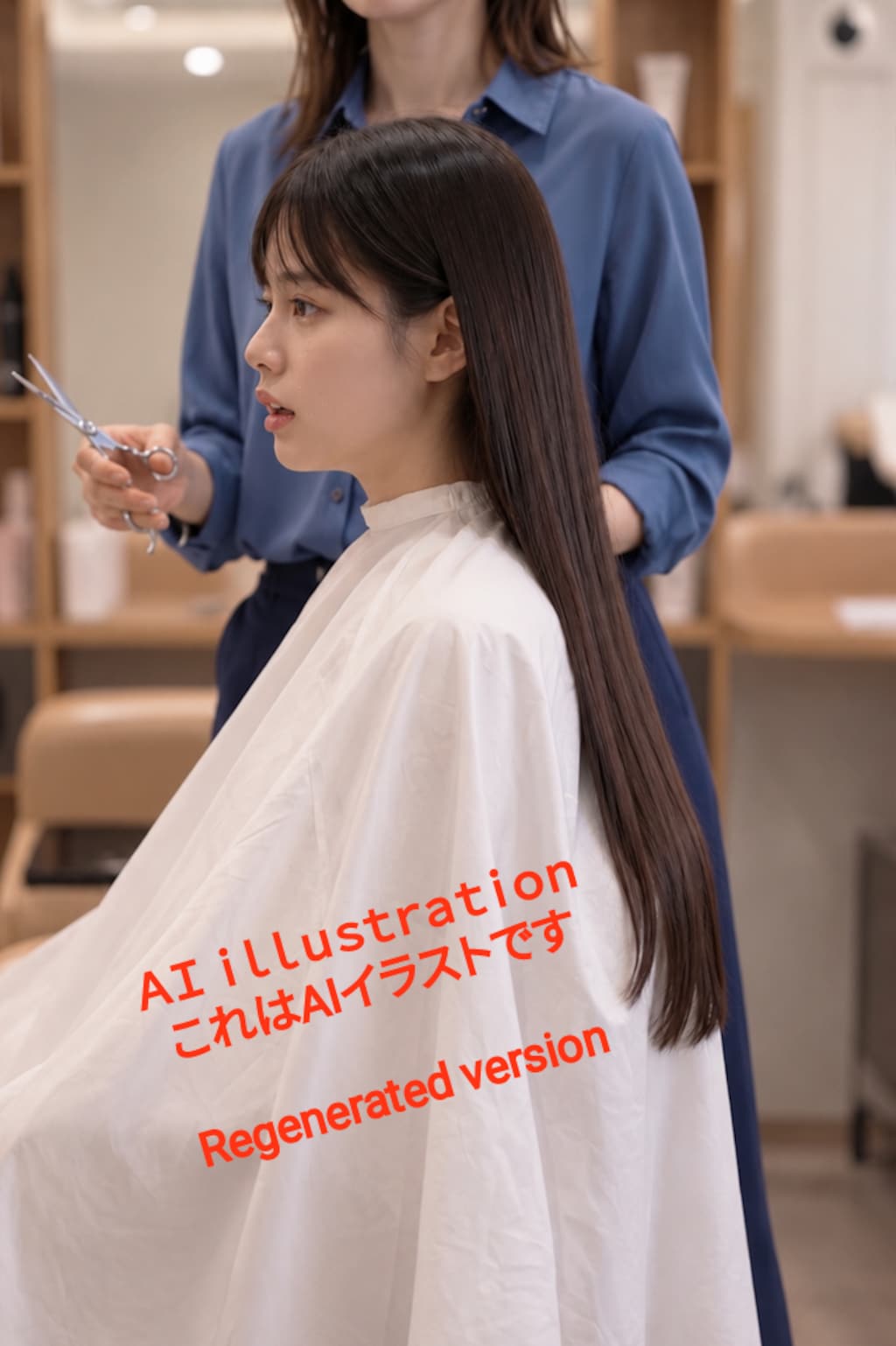 いつも笑顔だった子が、ポニーテールを解かれ── 髪の重さと、その後に始まる“初めてのバッサリ”への不安に小さく震えた… …長い髪が何十センチも落ちていく“静かで残酷な処刑”へ──