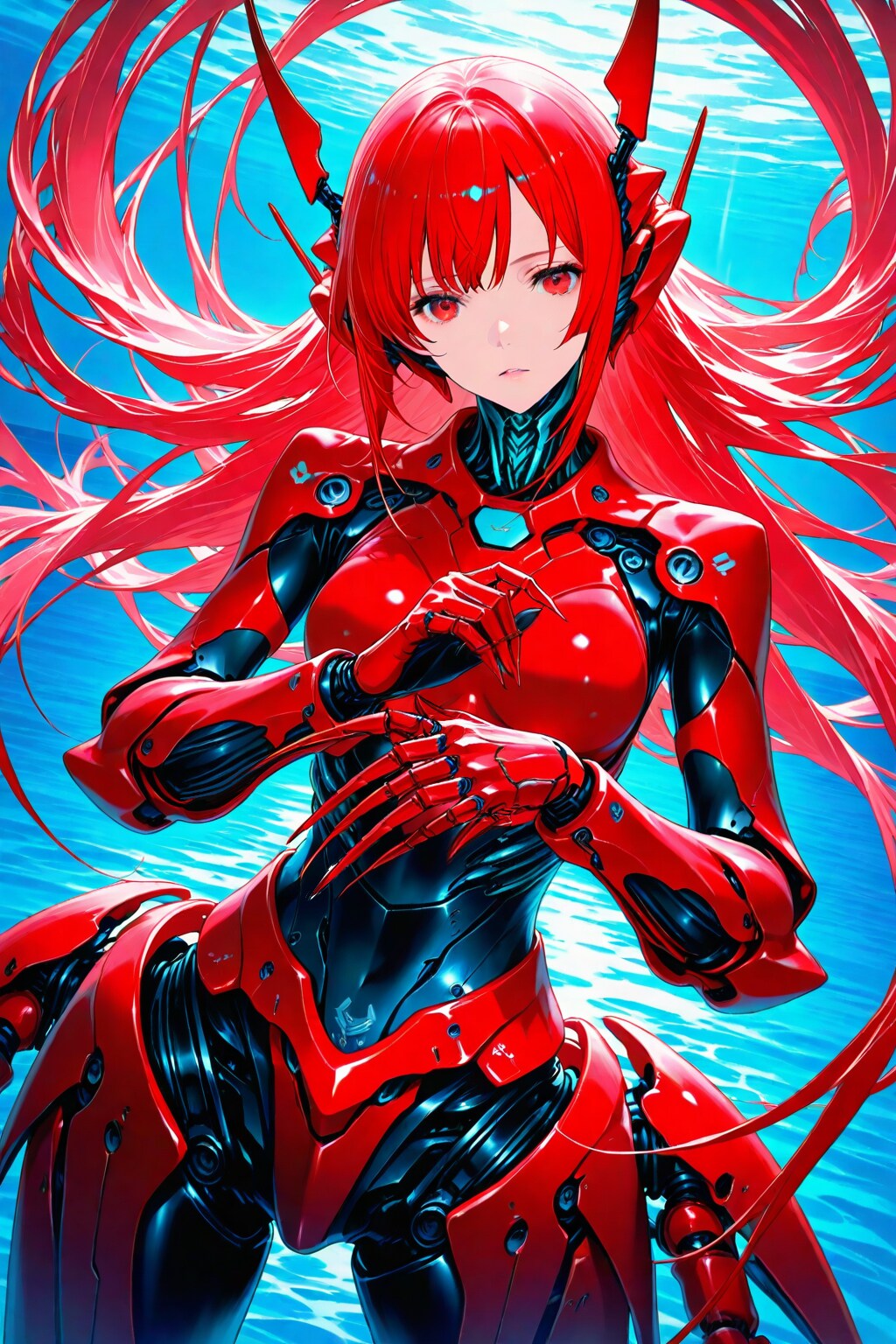 ちちぷい生成メカ娘　Red Heroine Marine1
