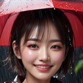 大雨になっちゃったね。 4枚目