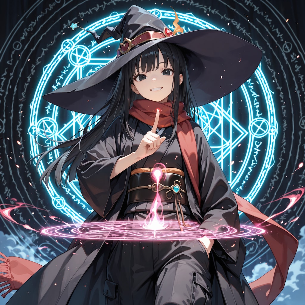 魔法陣と魔女さん