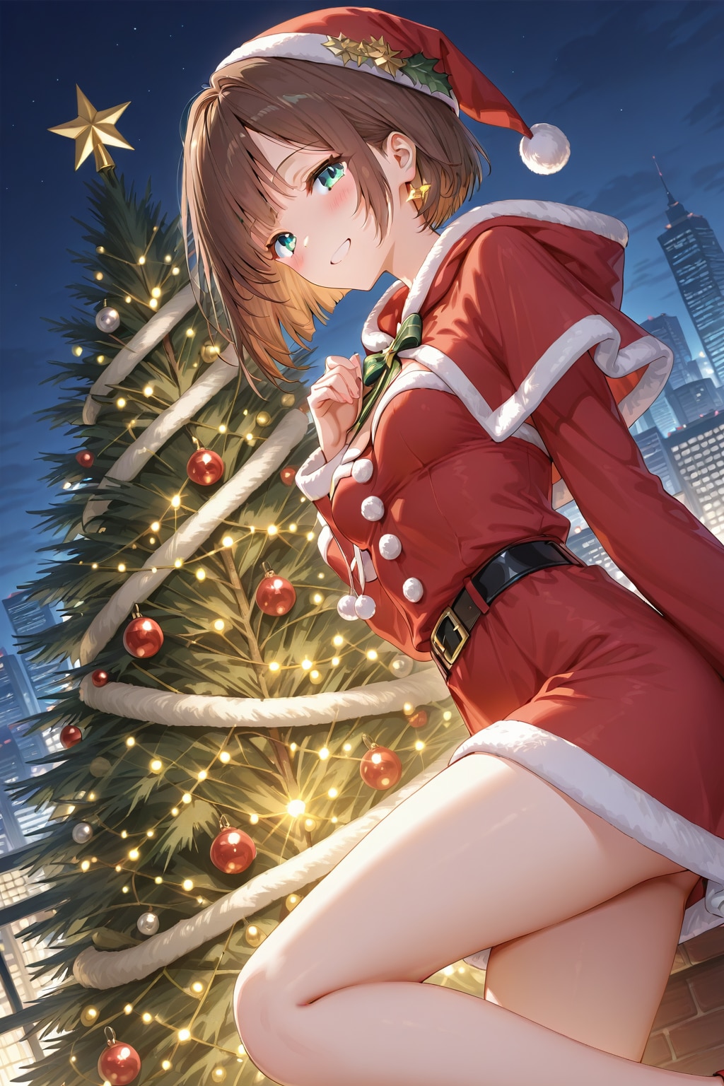 都会のクリスマスツリー | の人気AIイラスト・グラビア