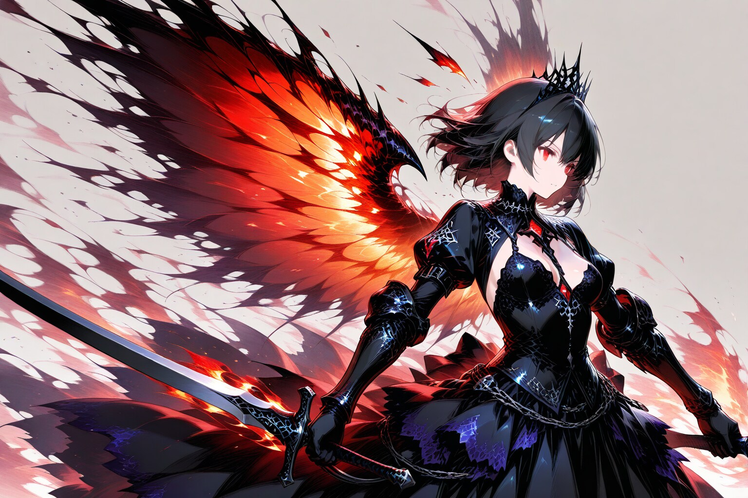 堕天使になった姫騎士 | の人気AIイラスト・グラビア