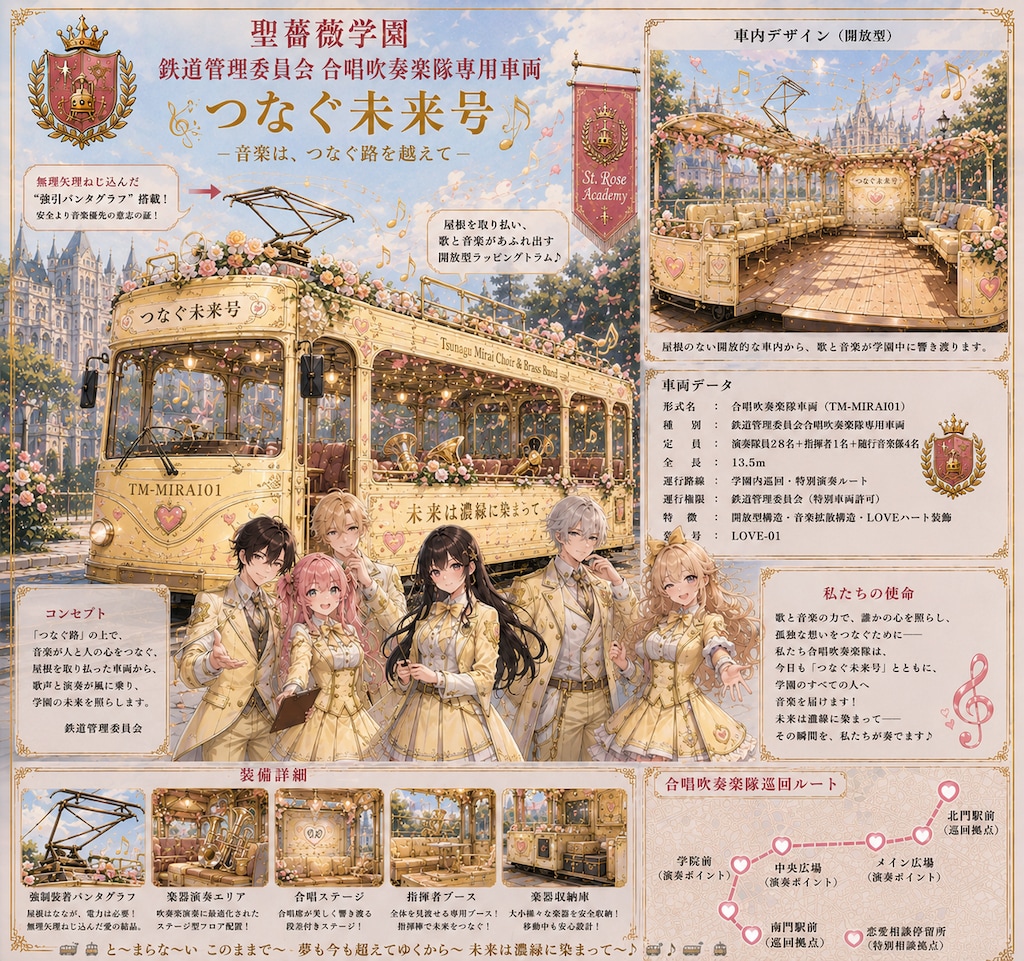 聖薔薇学園〜鉄道管理委員会合唱吹奏楽隊専用車両〜