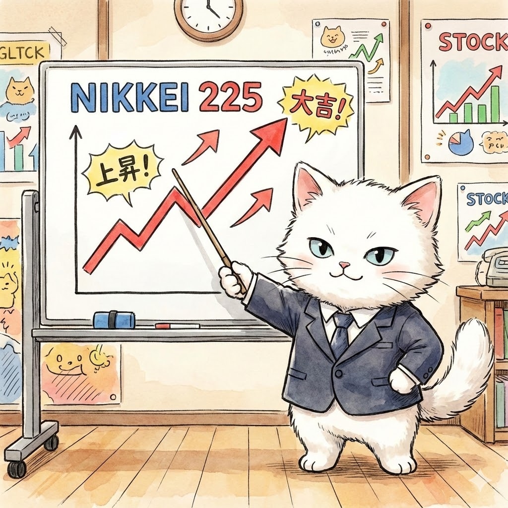 日経のチャートをイラストにする