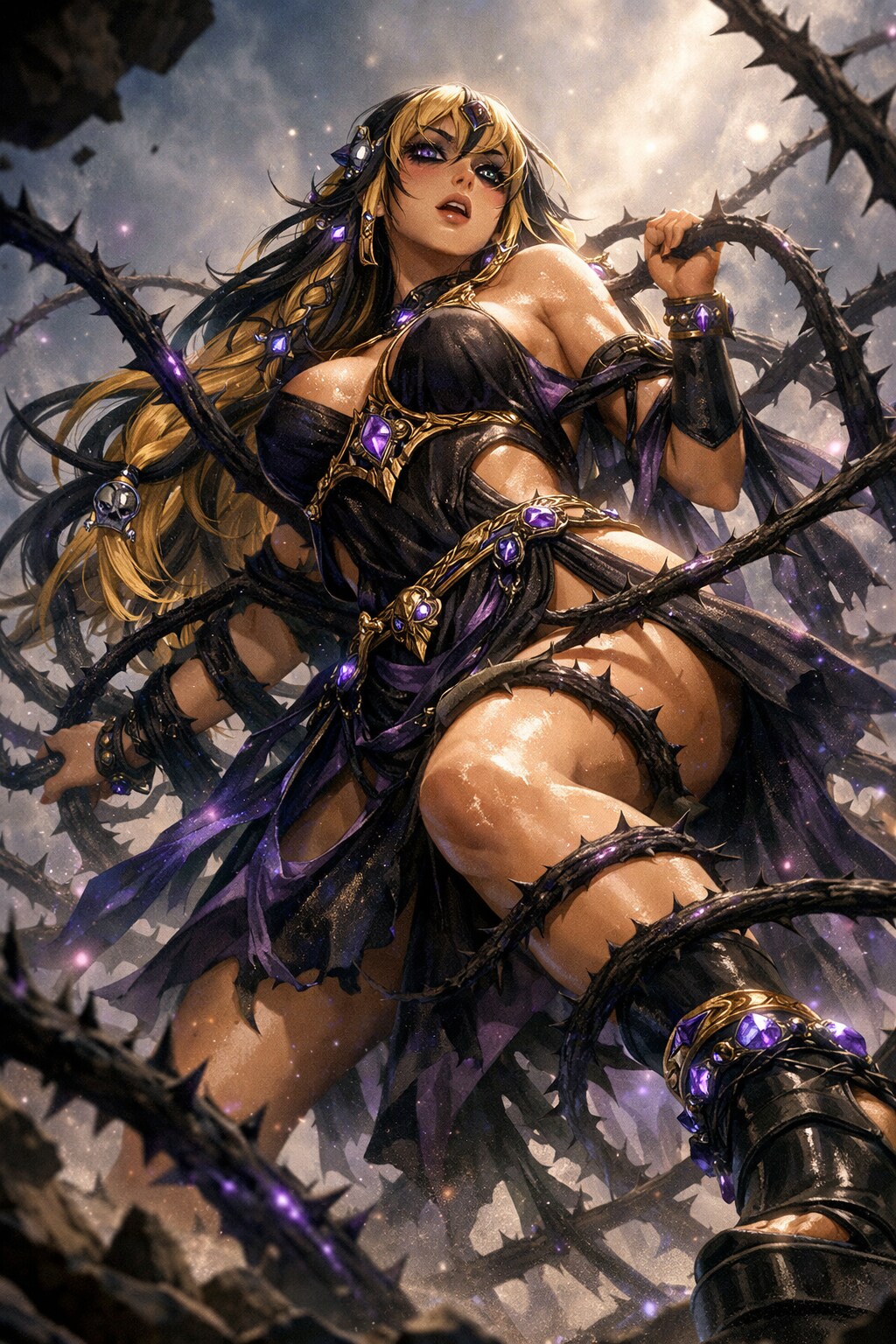 【死の女神、茨の王を断つ―連作：死の女神ネクロリアVS.邪神スパイラス】