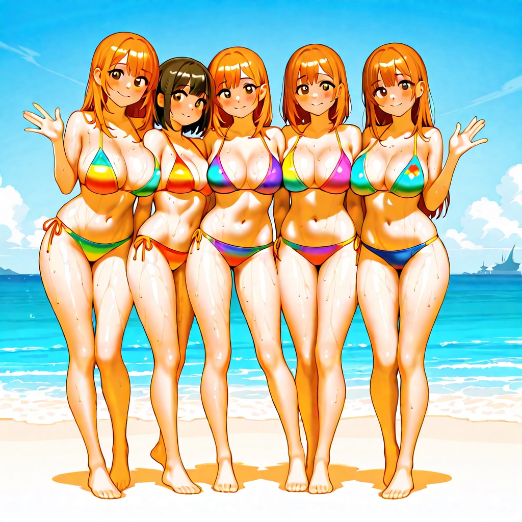 水着アイドル達