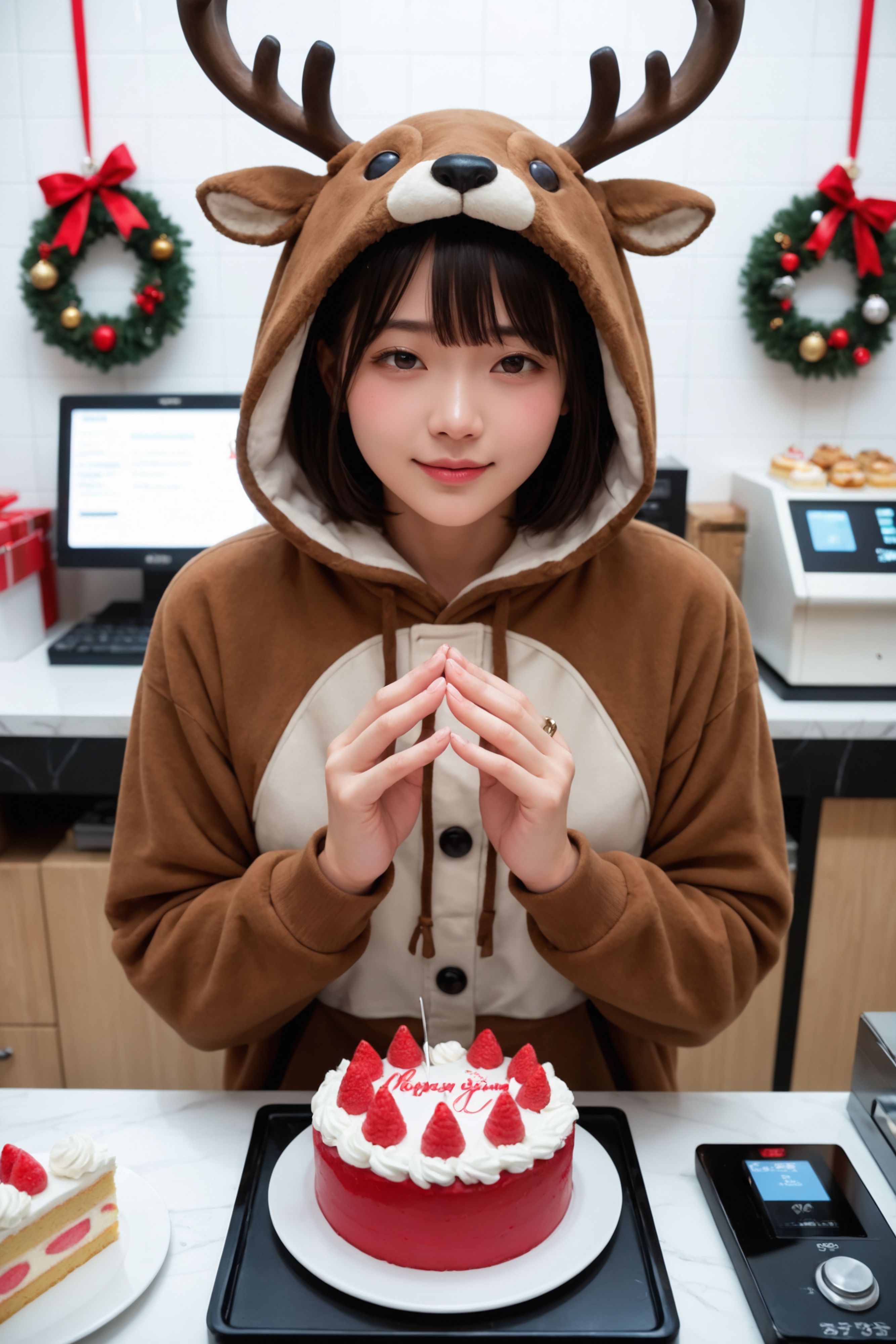 ケーキ屋でバイトな女子