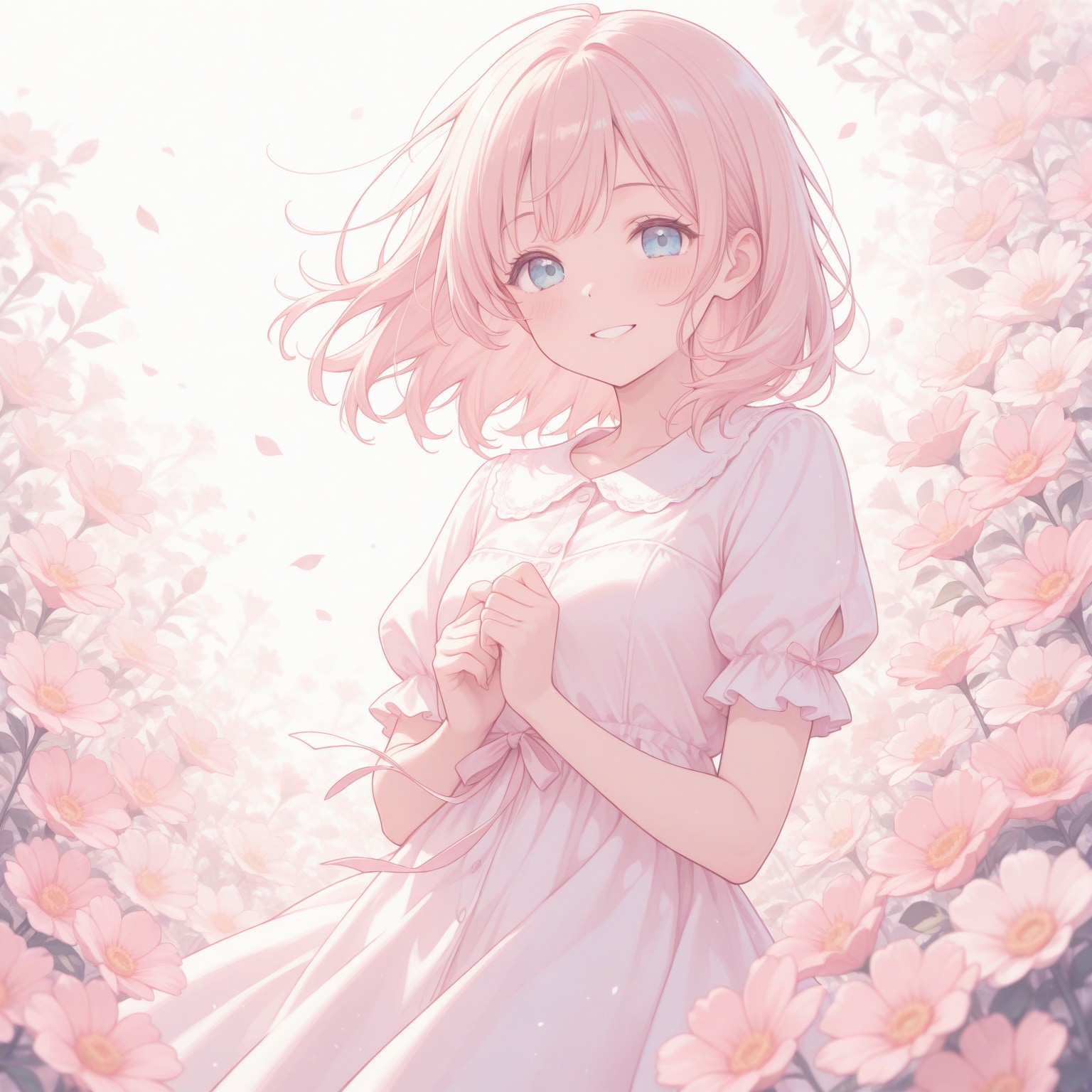 花と少女 | の人気AIイラスト・グラビア