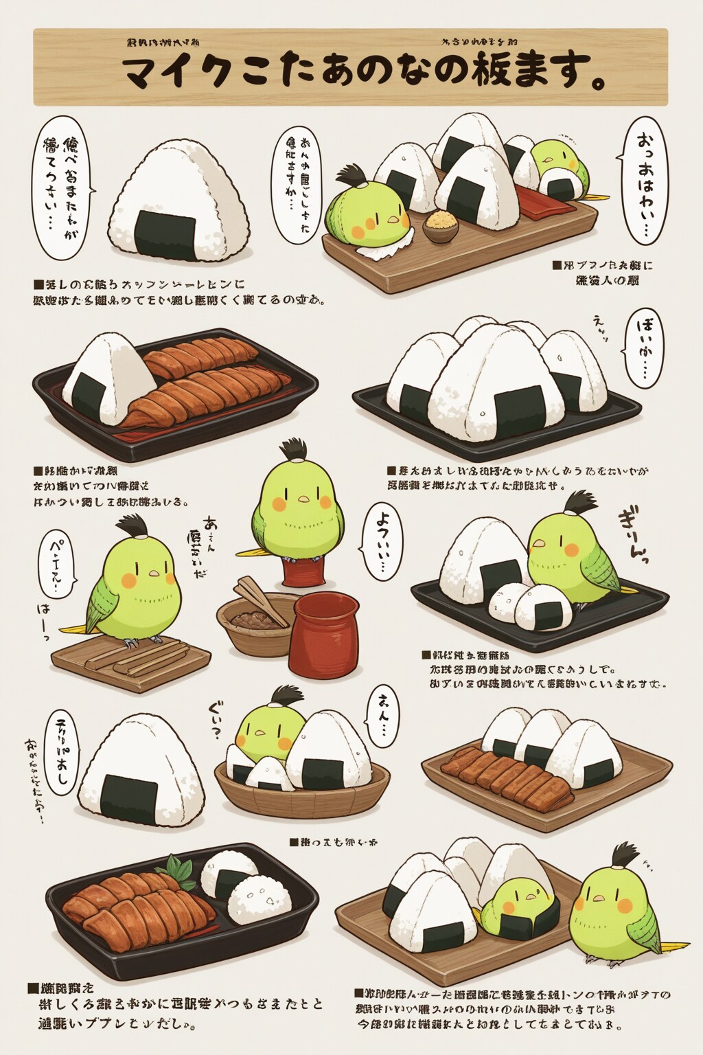 喋るインコ侍の居酒屋飯