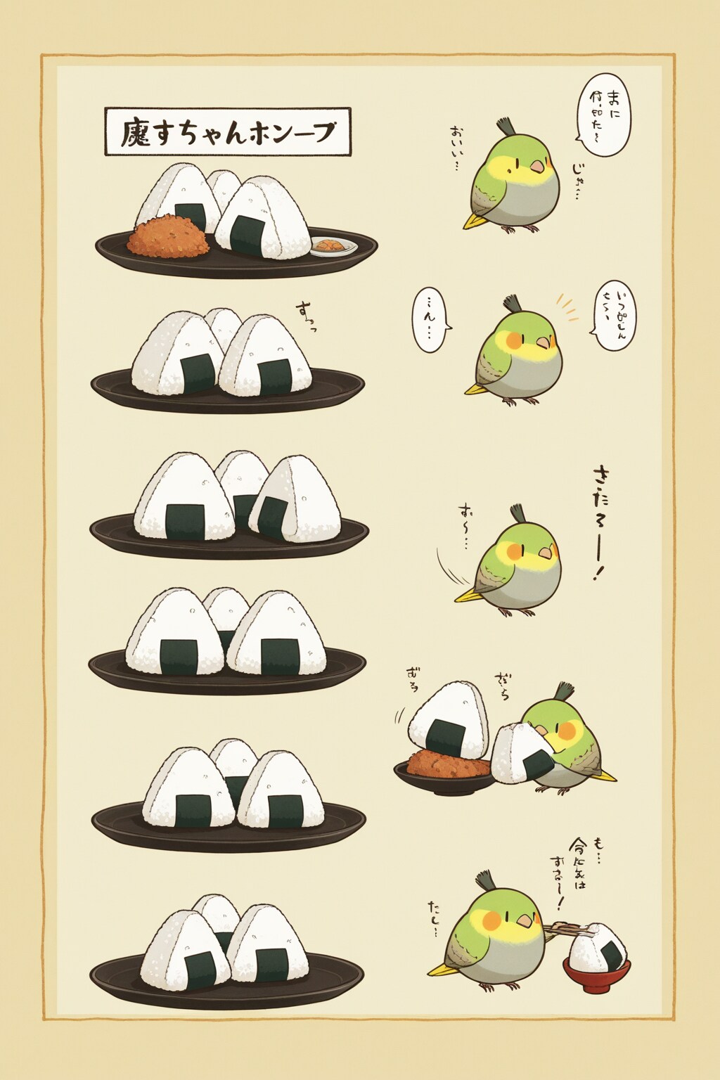 喋るインコ侍の居酒屋飯