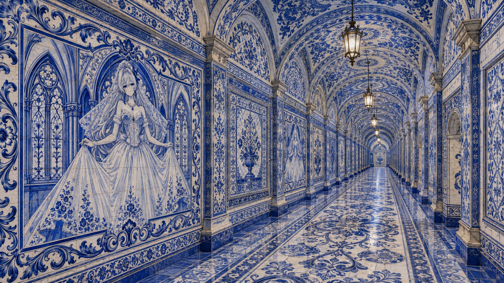 Azulejo いにしえの花嫁と女主人 | の人気AIイラスト・グラビア